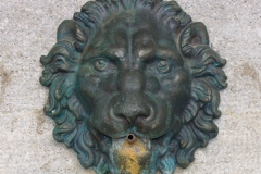 Hlava lva v zámeckém parku