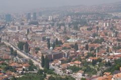 Pohled na Sarajevo z vrchu