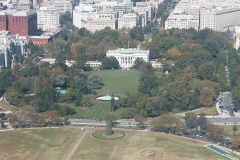 A také Bílý dům z Washington Memorial