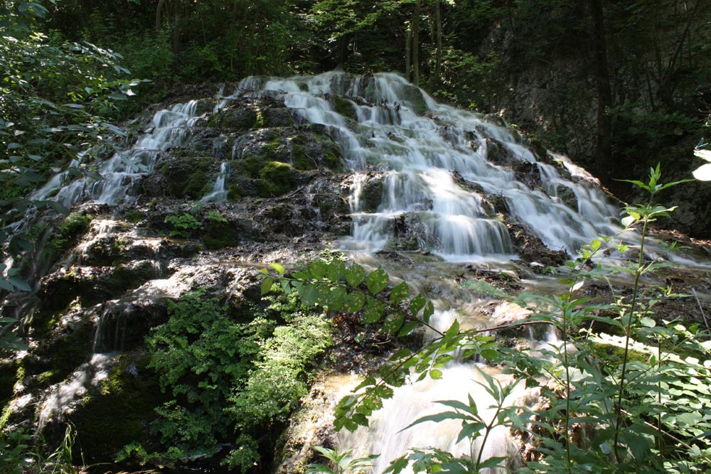 Vodopády v rezervaci poblíž města Gémenos