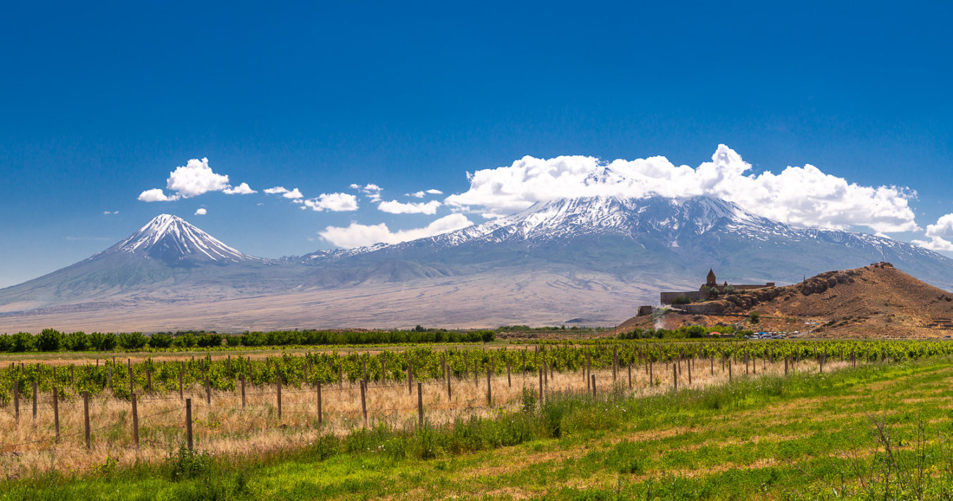 Hora Ararat a klášter Khor Virap
